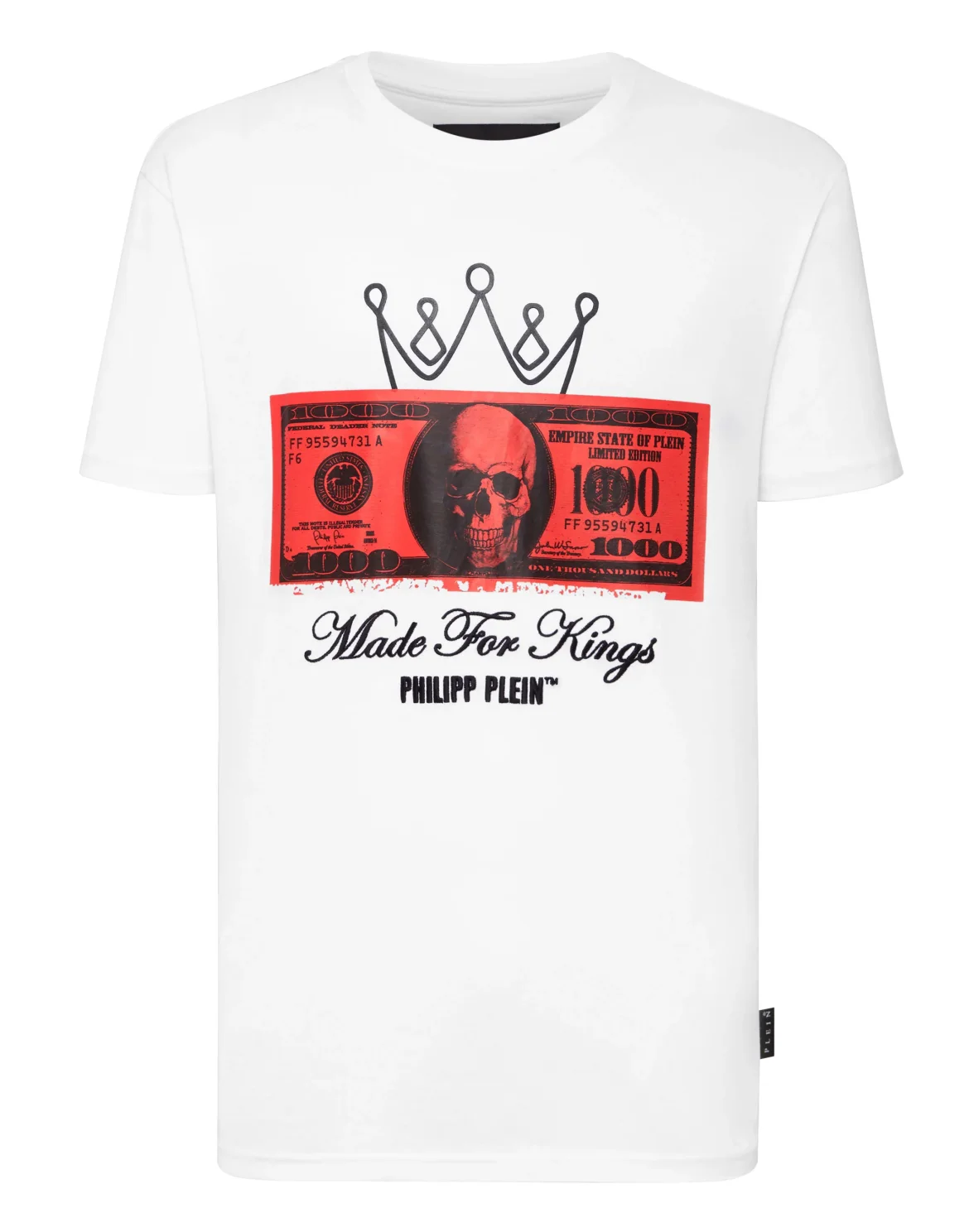 T-shirt Round Neck SS Dollar, цвет: Белый