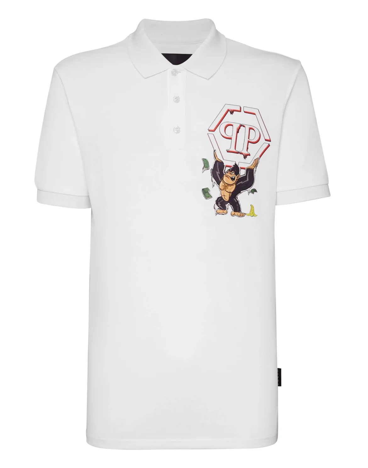 Slim Fit Polo shirt SS King Plein, цвет: Белый