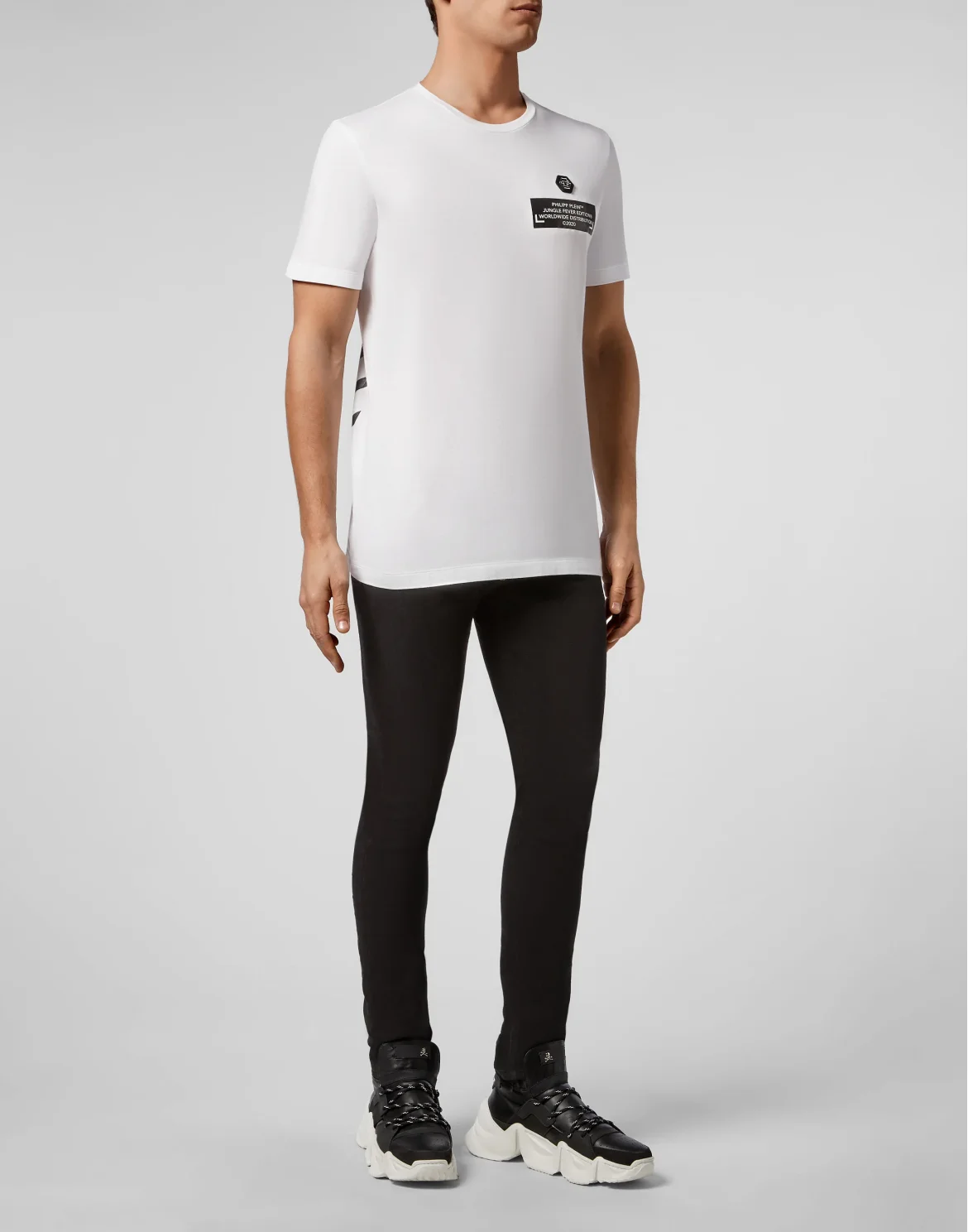 T-shirt Round Neck SS King Plein, цвет: Белый