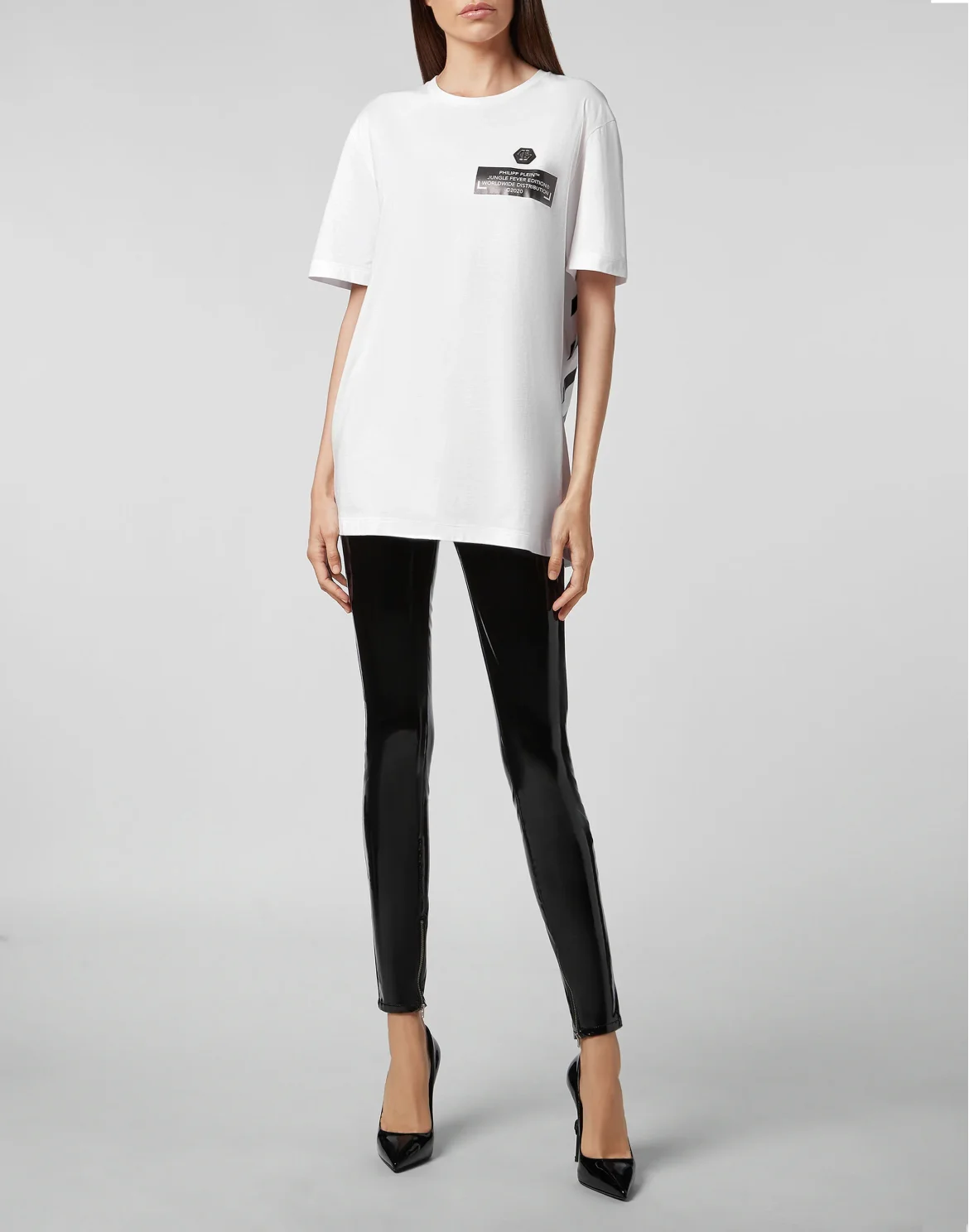 T-shirt Round Neck SS King Plein, цвет: Белый