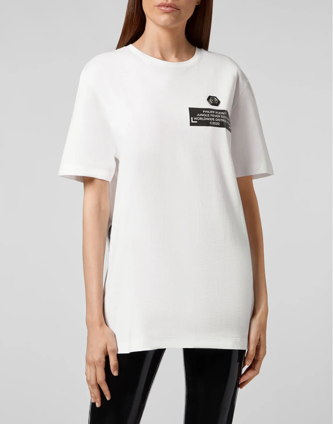 T-shirt Round Neck SS King Plein, цвет: Белый