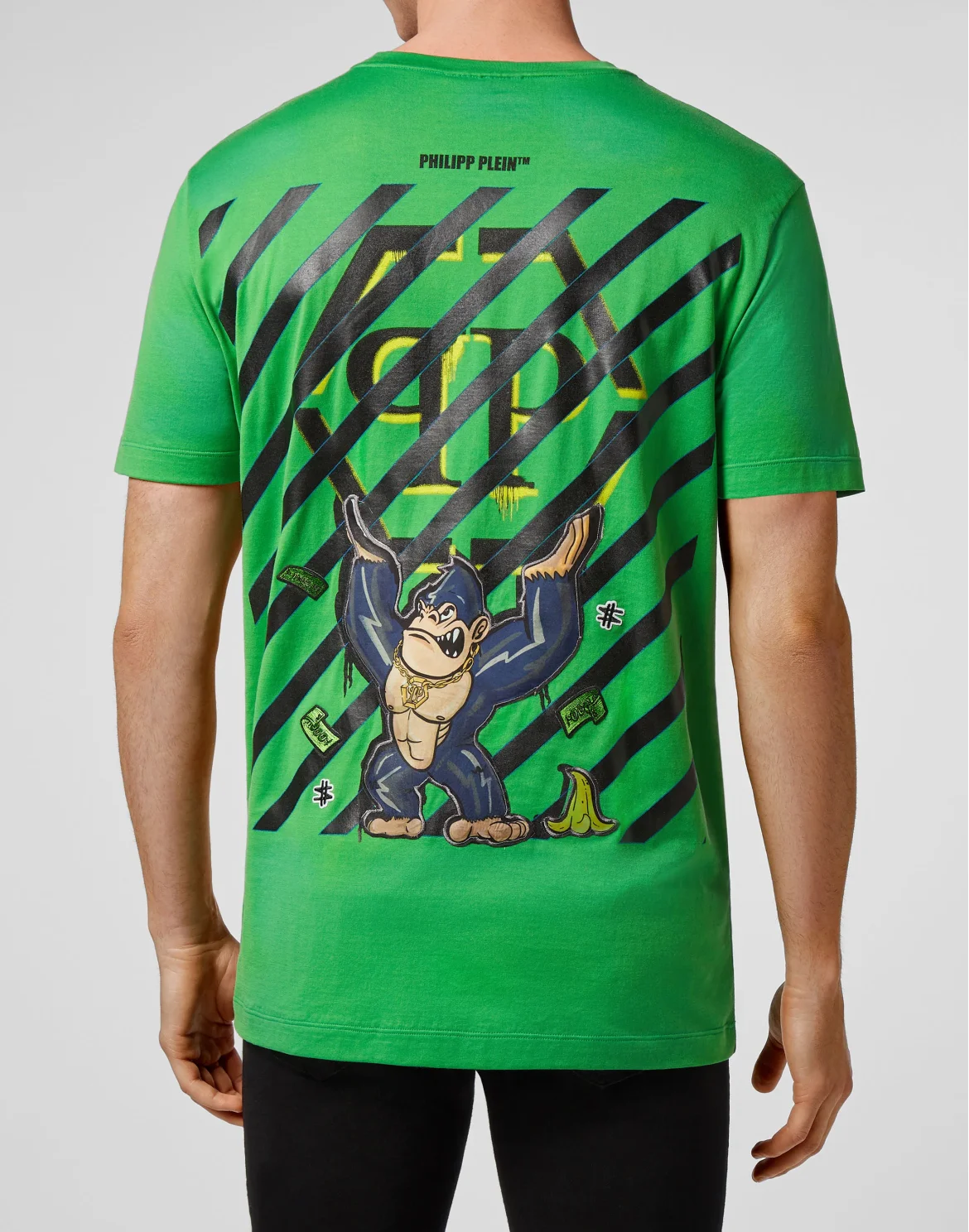 T-shirt Round Neck SS King Plein, цвет: Зеленый
