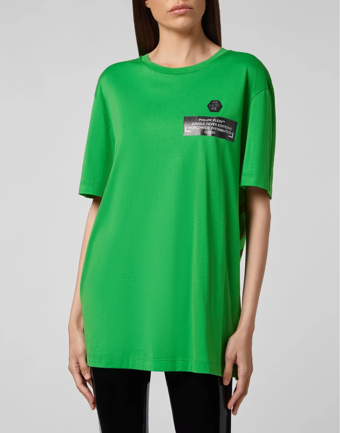 T-shirt Round Neck SS King Plein, цвет: Зеленый