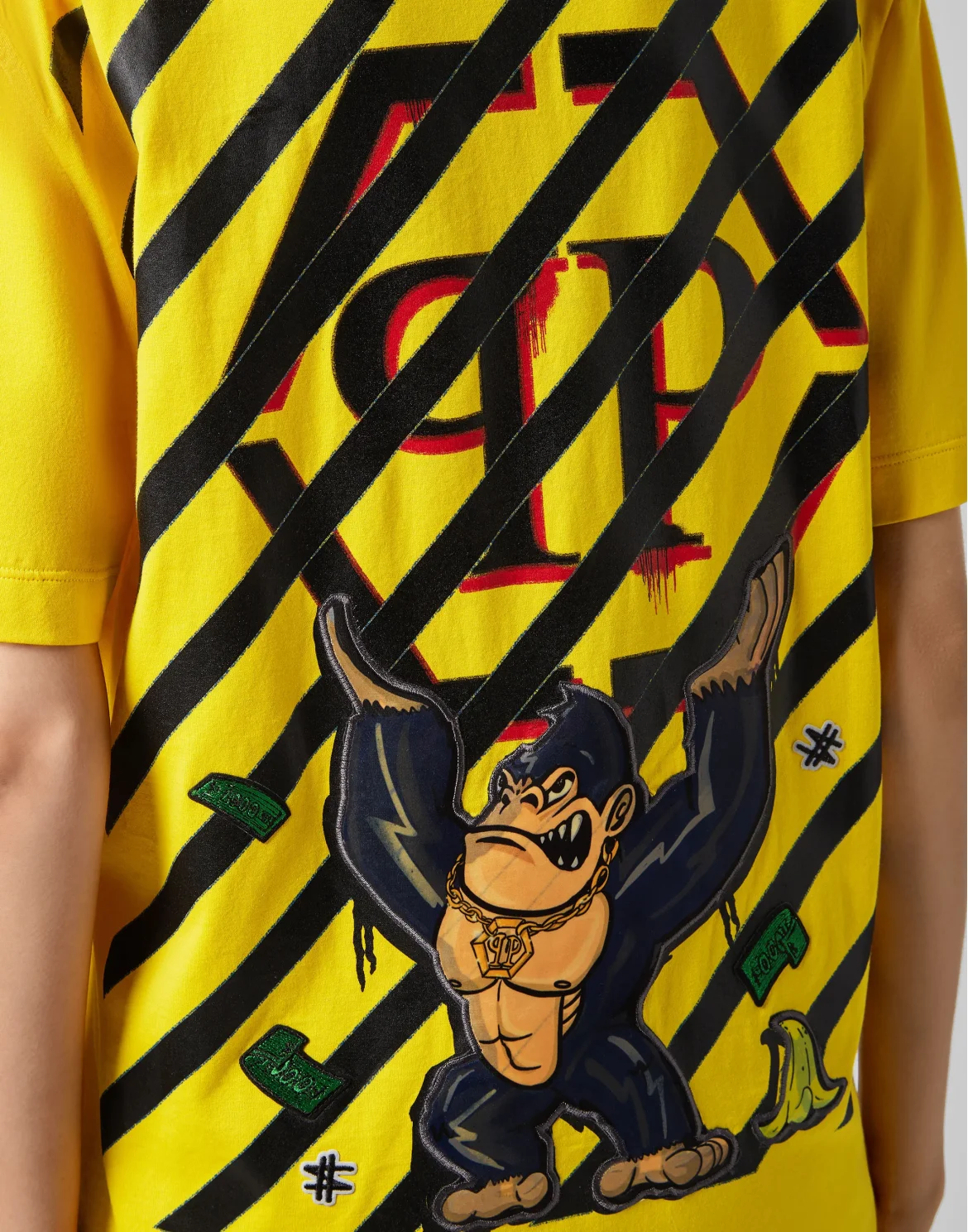 T-shirt Round Neck SS King Plein, цвет: Желтый