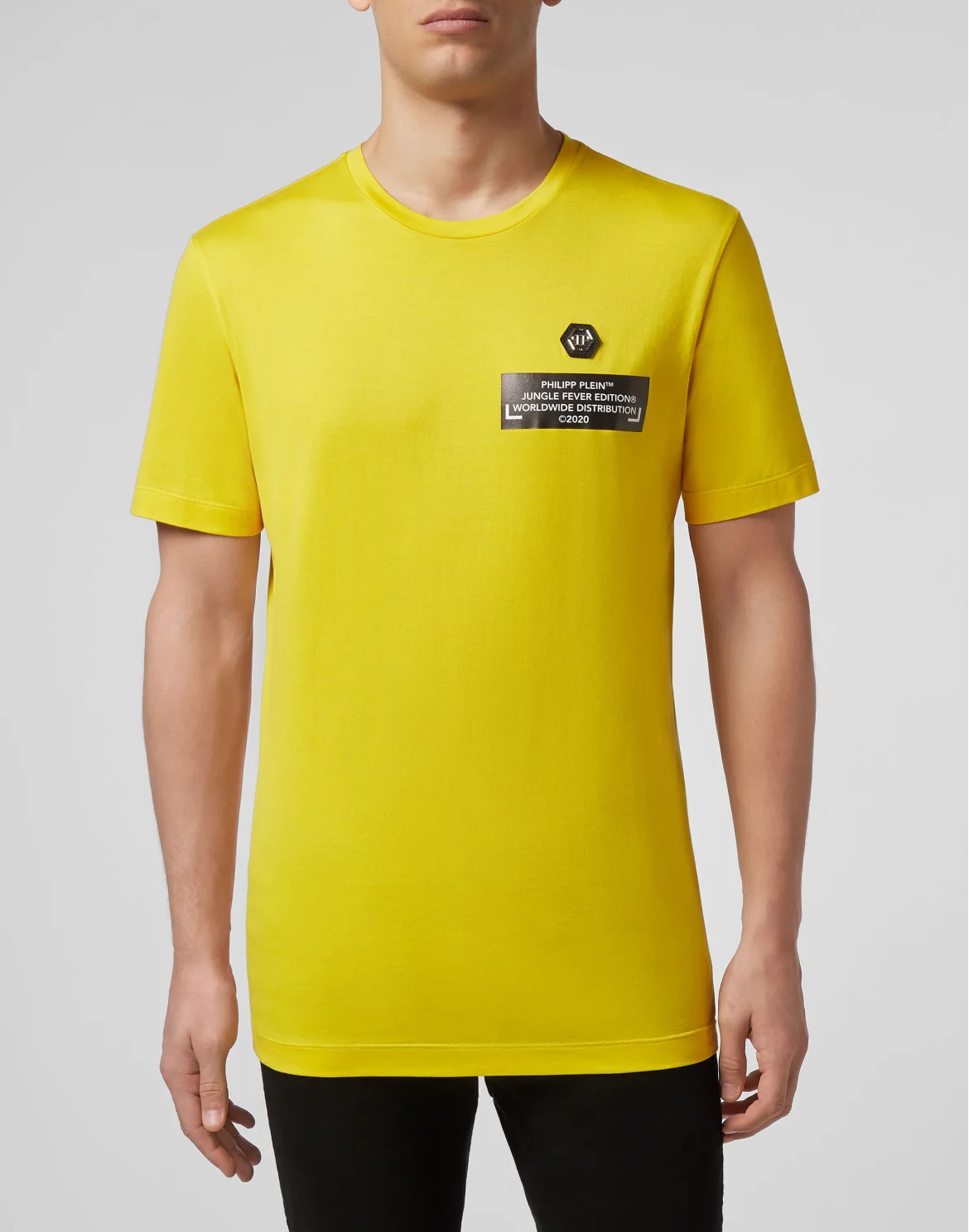 T-shirt Round Neck SS King Plein, цвет: Желтый