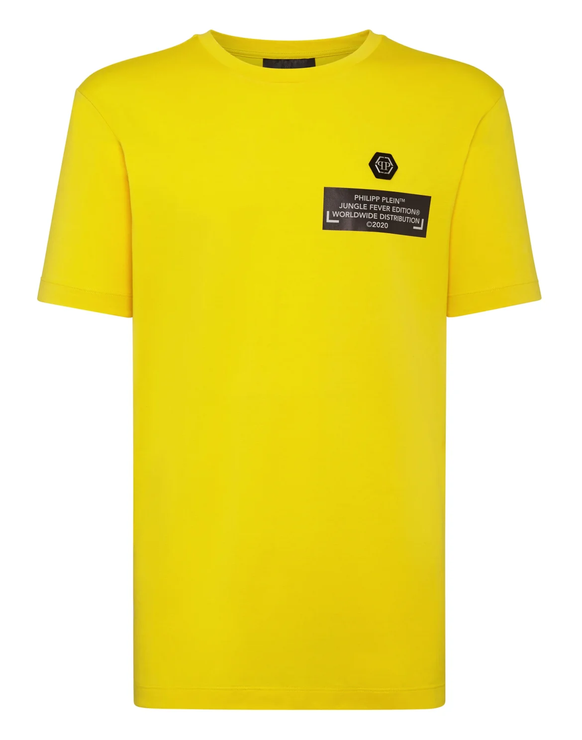 T-shirt Round Neck SS King Plein, цвет: Желтый