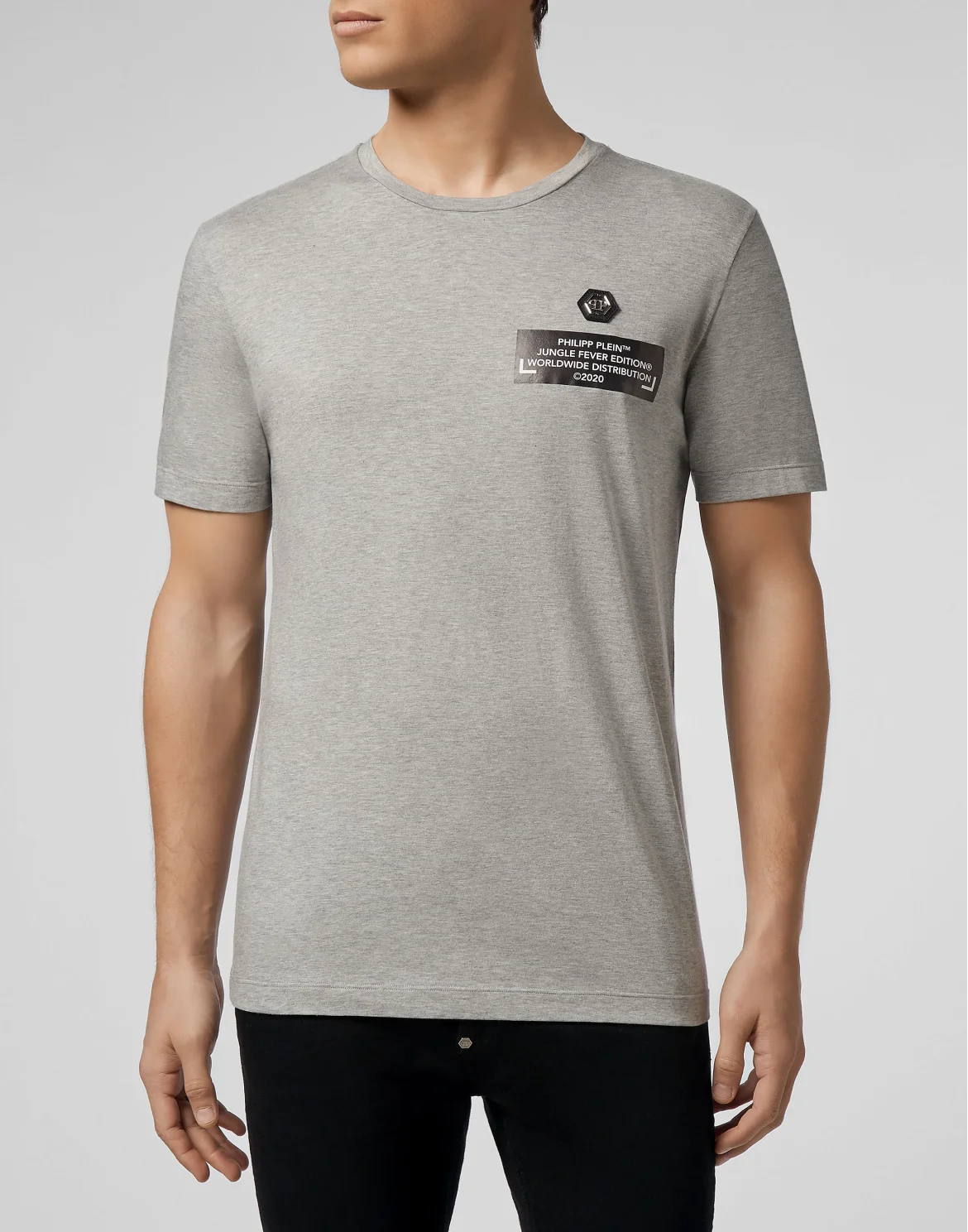 T-shirt Round Neck SS King Plein, цвет: Серый