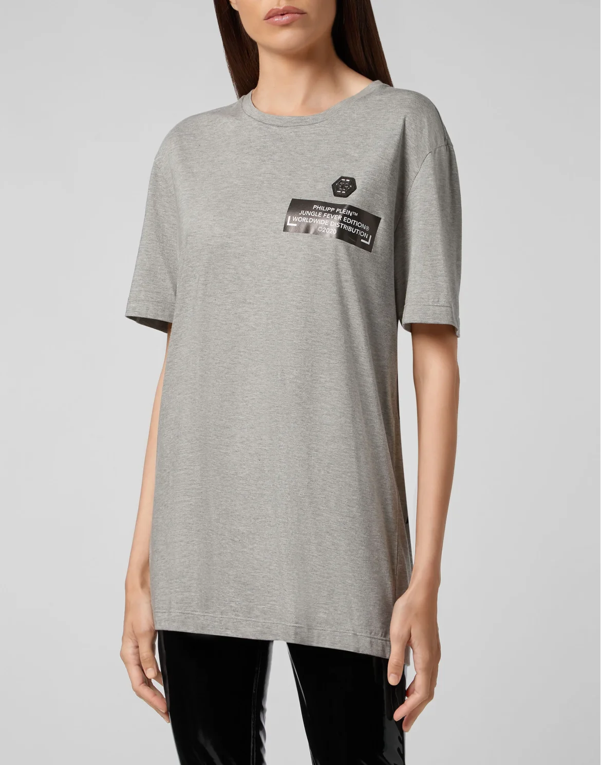 T-shirt Round Neck SS King Plein, цвет: Серый