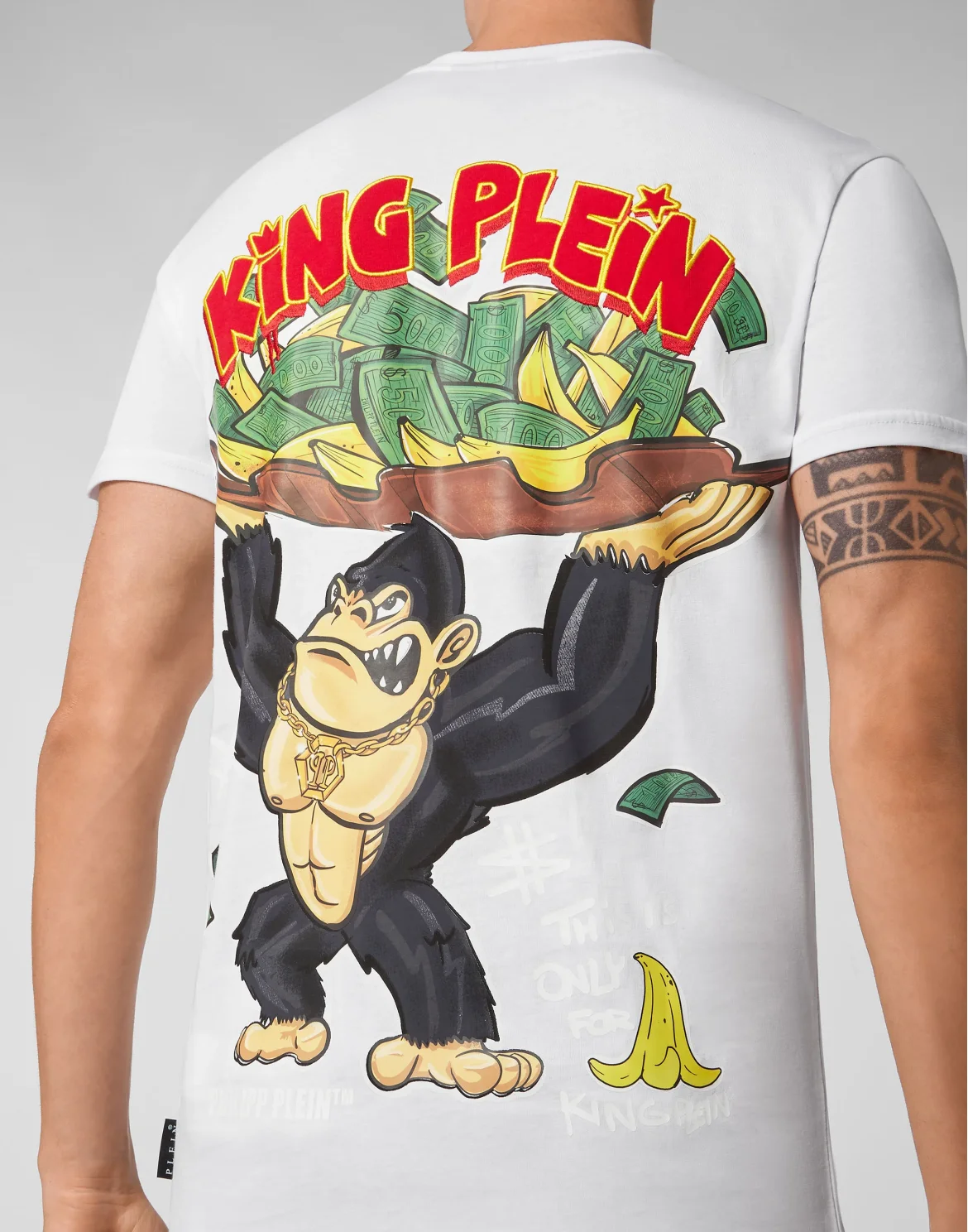 T-shirt V-Neck SS King Plein, цвет: Белый
