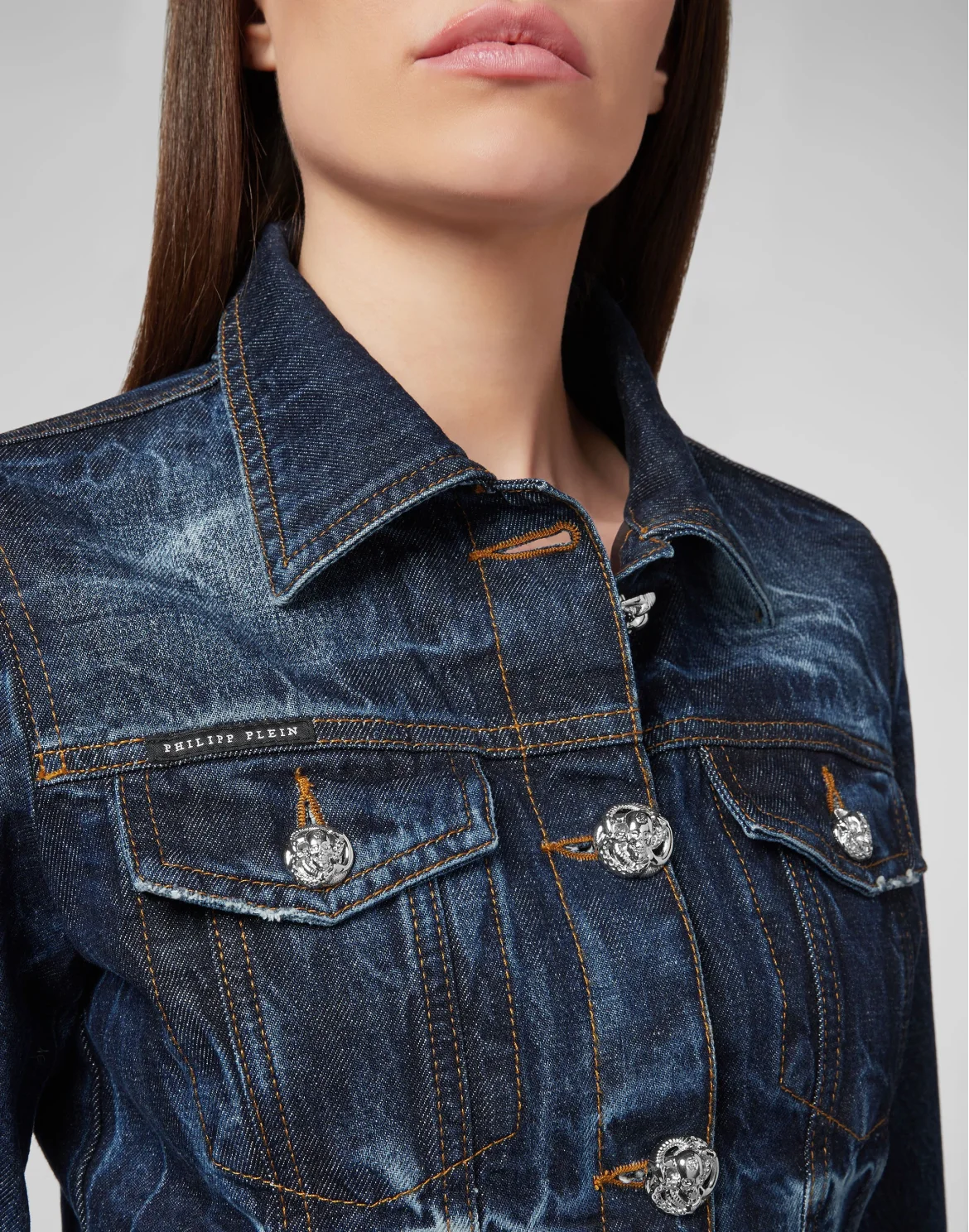 Denim Jacket Monogram Teddy Bear, цвет: Синий