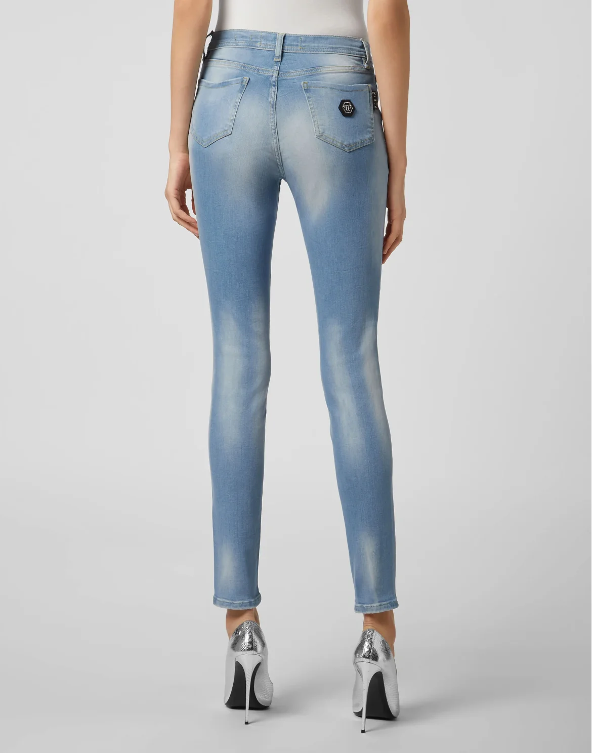High Waist Jegging Philipp Plein TM, цвет: Черный