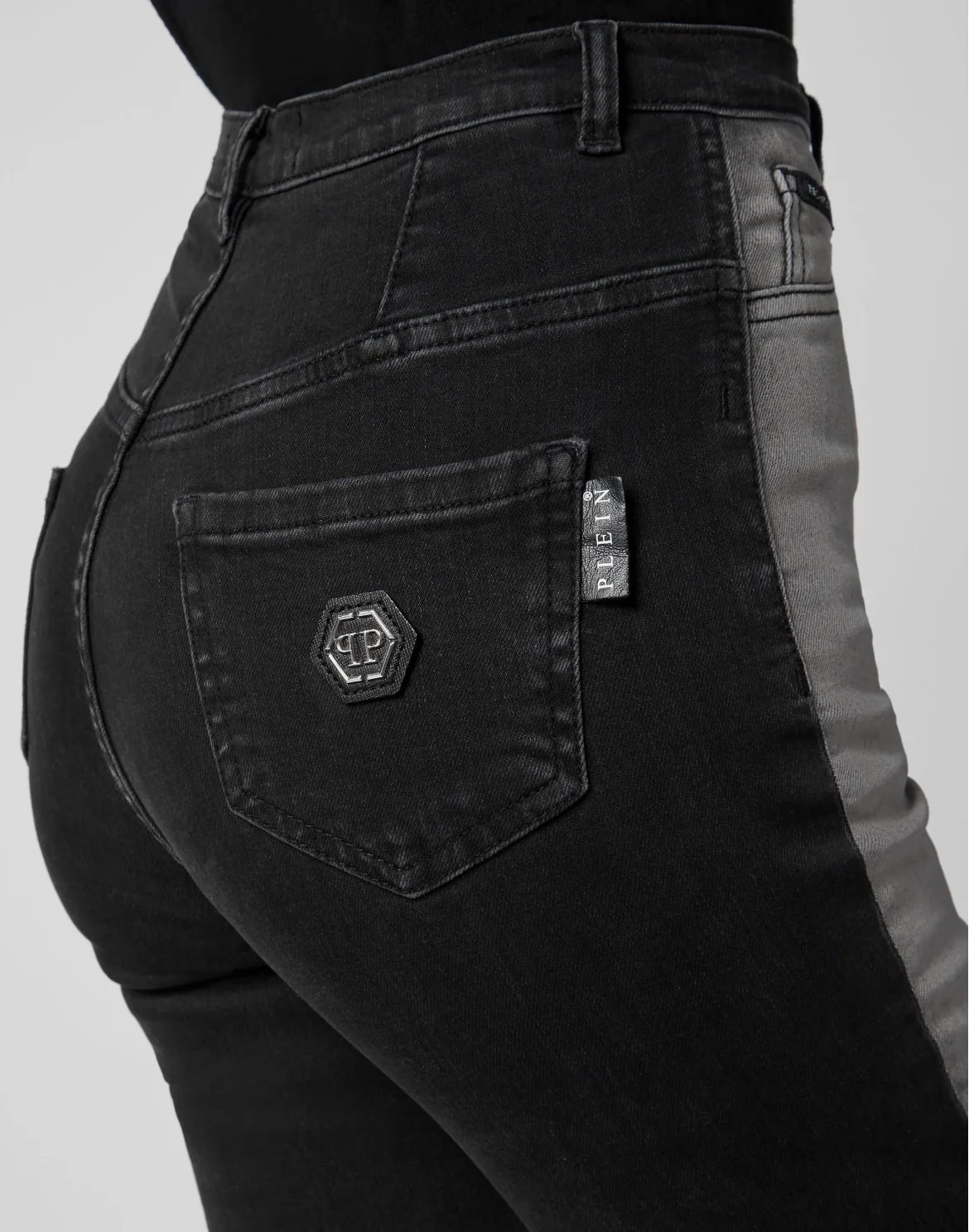 Super High Waist Jegging Philipp Plein TM, цвет: Серый