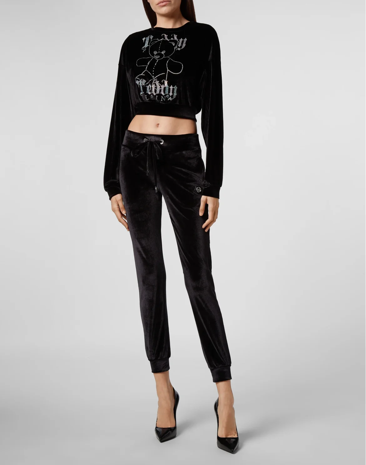 Sweatshirt LS Monogram Teddy Bear, цвет: Черный
