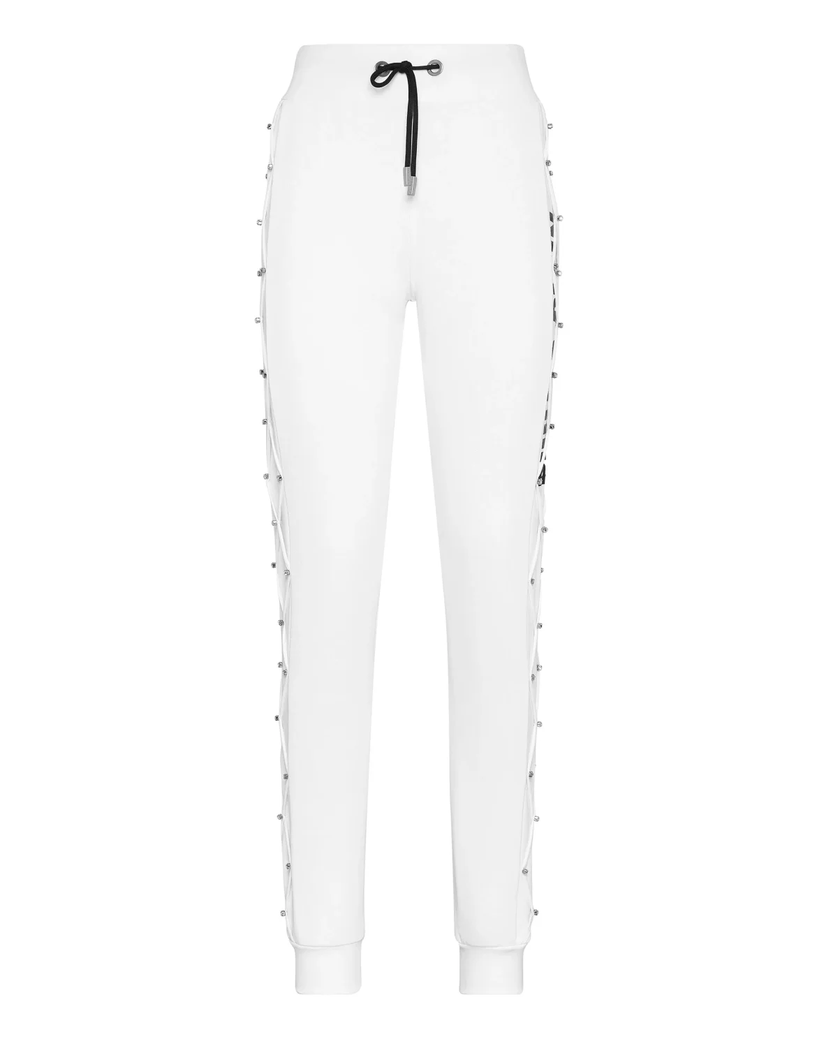Jogging Trousers Net Crystal Touch Fringe, цвет: Белый