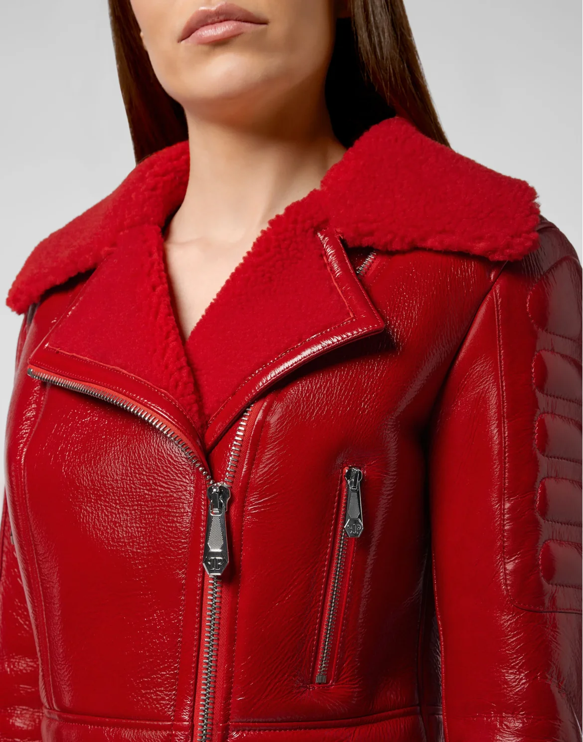 Leather Biker Crop Killer  Latex, цвет: Красный