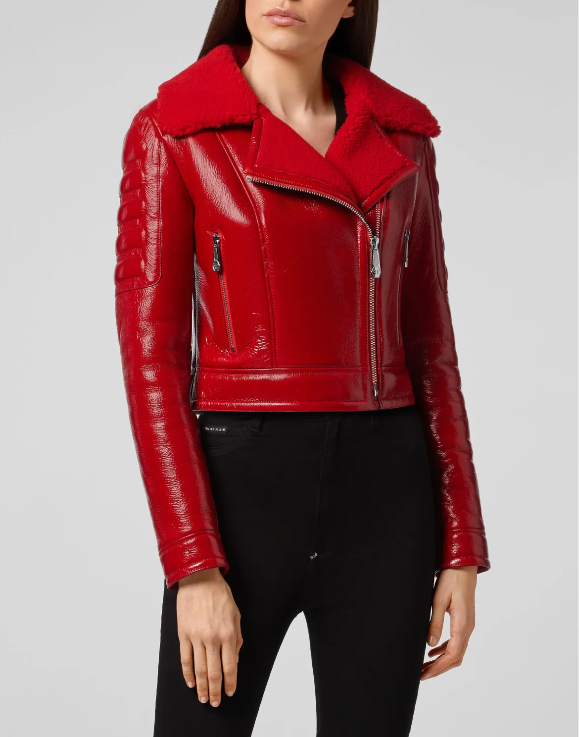 Leather Biker Crop Killer  Latex, цвет: Красный