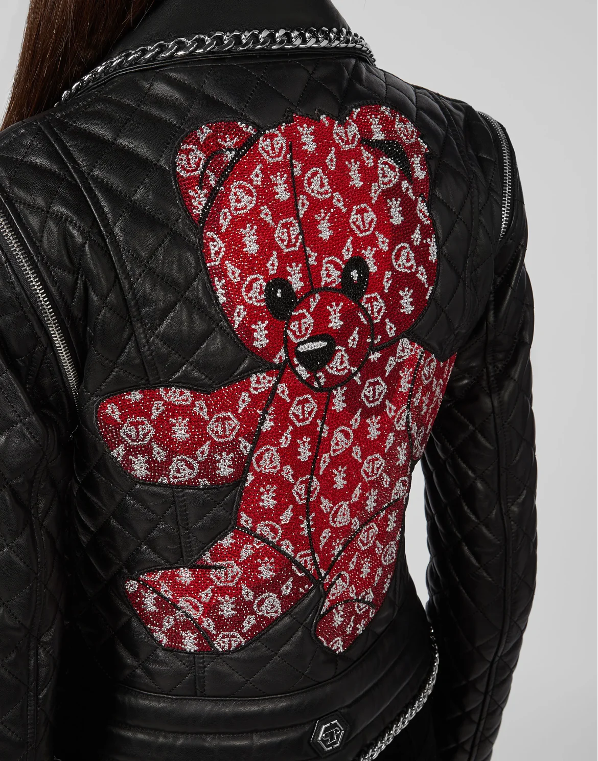 Leather Biker Teddy Bear, цвет: Черный
