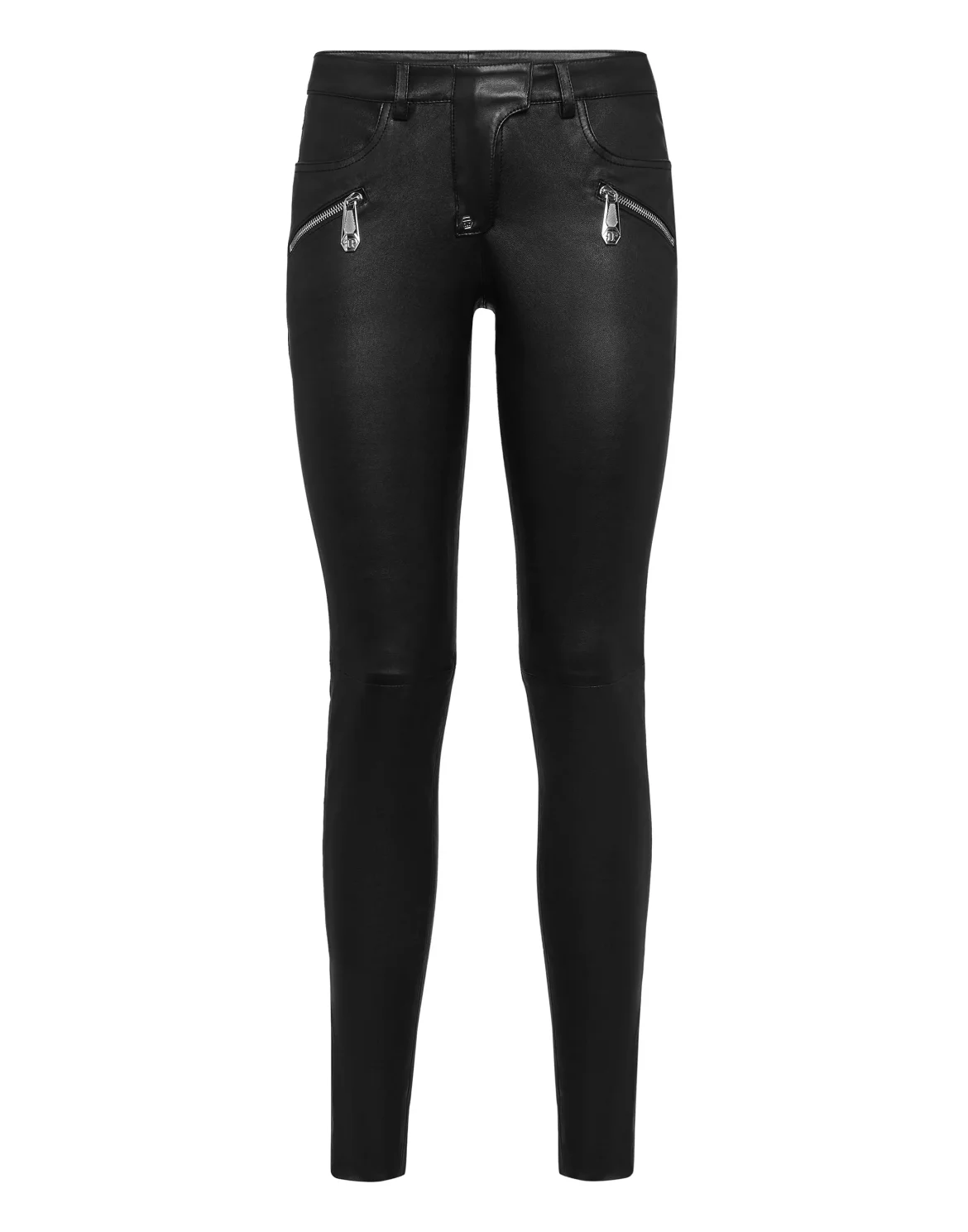 Leather Trousers Long, цвет: Черный