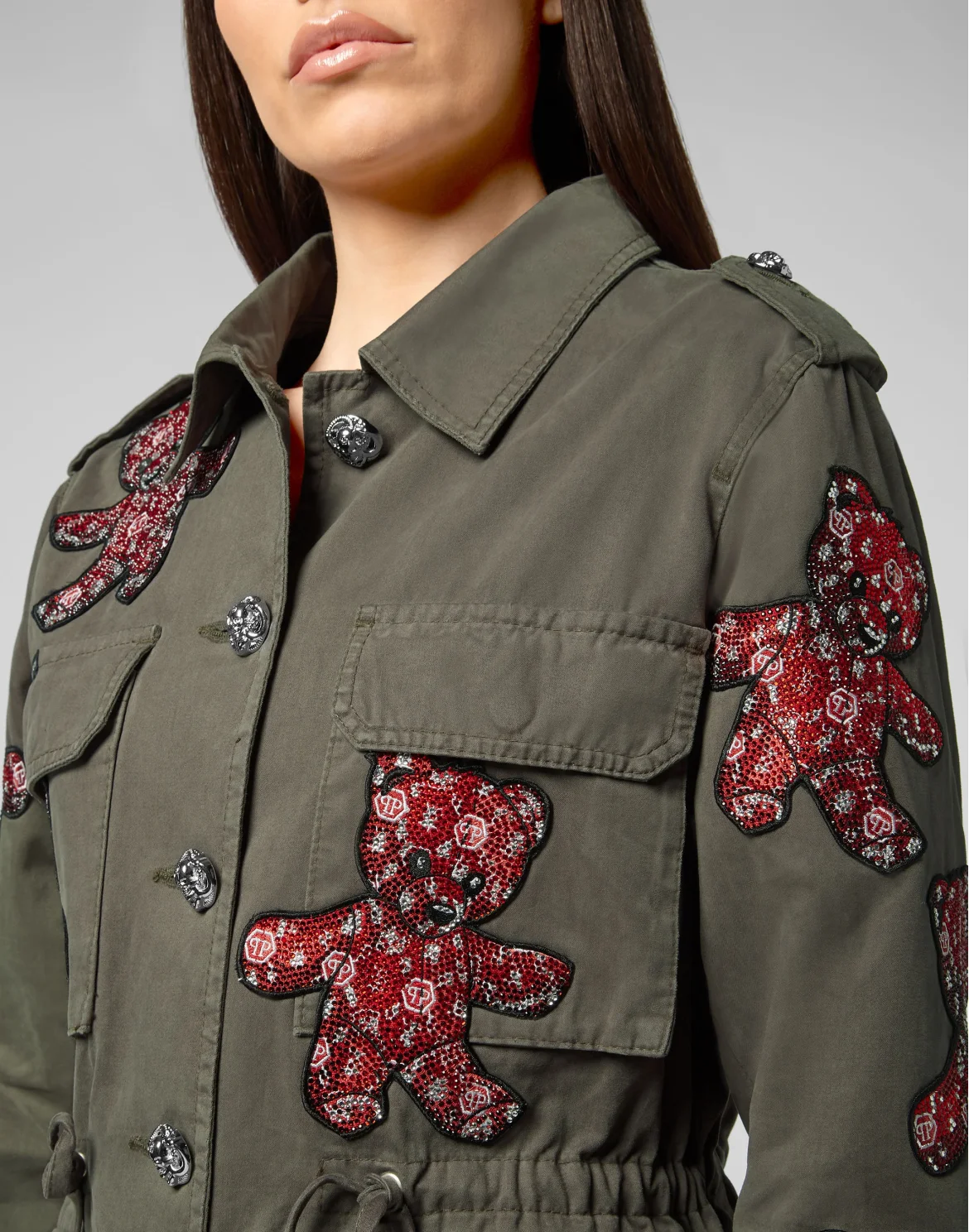 Parka Allover Teddy Bear, цвет: Камуфляж