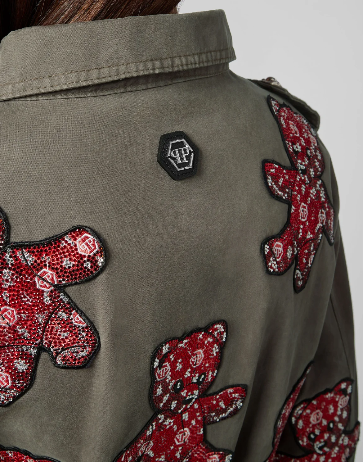 Parka Allover Teddy Bear, цвет: Камуфляж