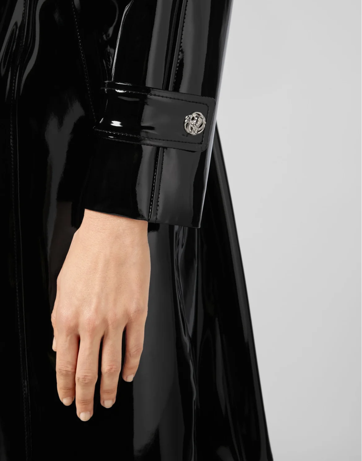 Coat Long Killer  Latex, цвет: Черный