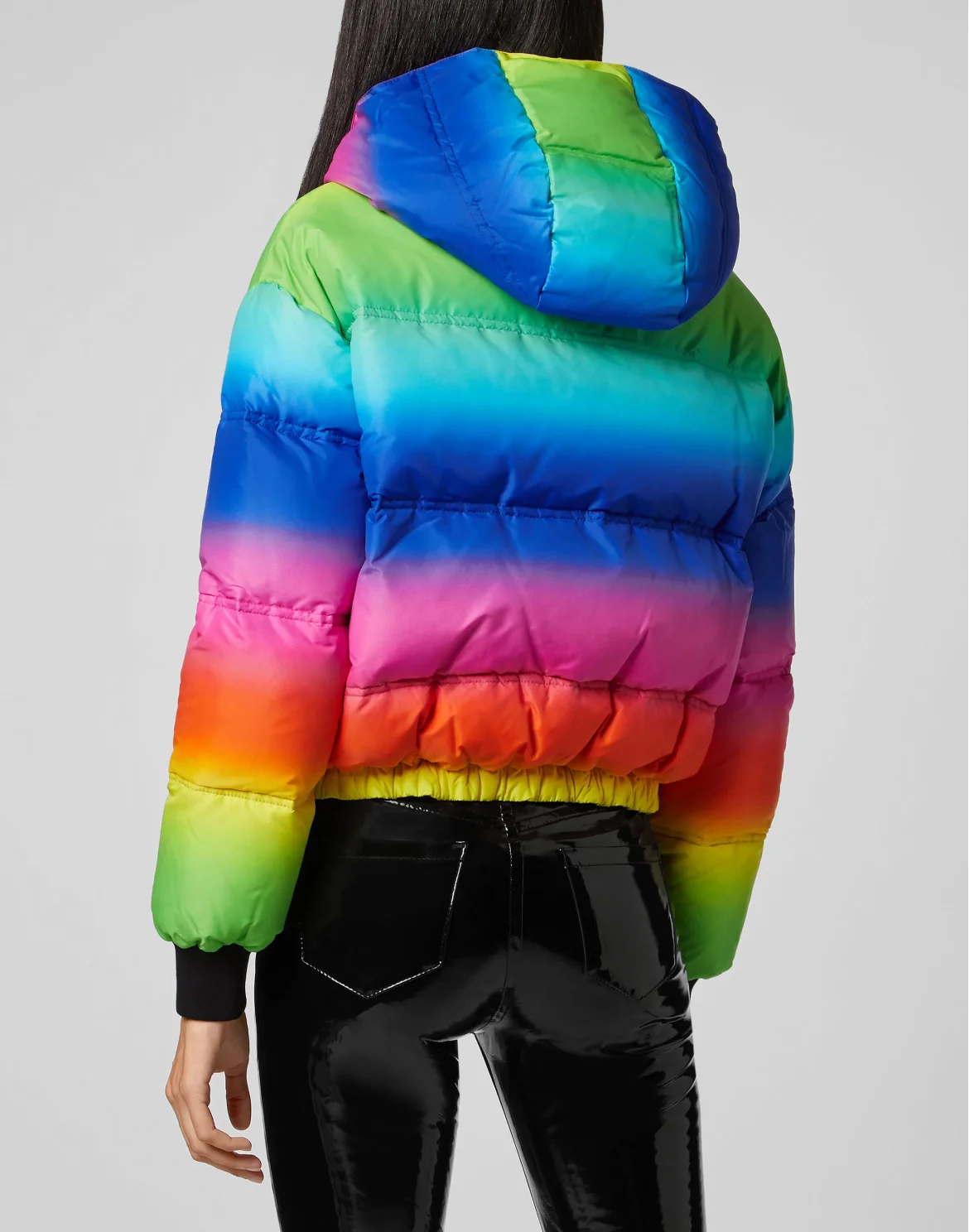 Rainbow Puffer Jacket, цвет: Мультиколор