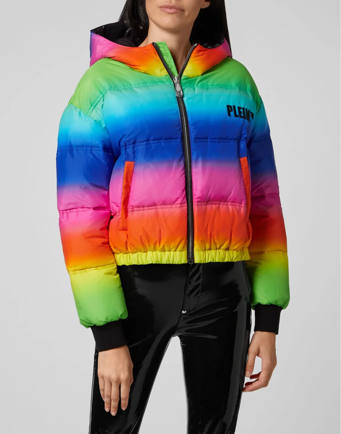 Rainbow Puffer Jacket, цвет: Мультиколор