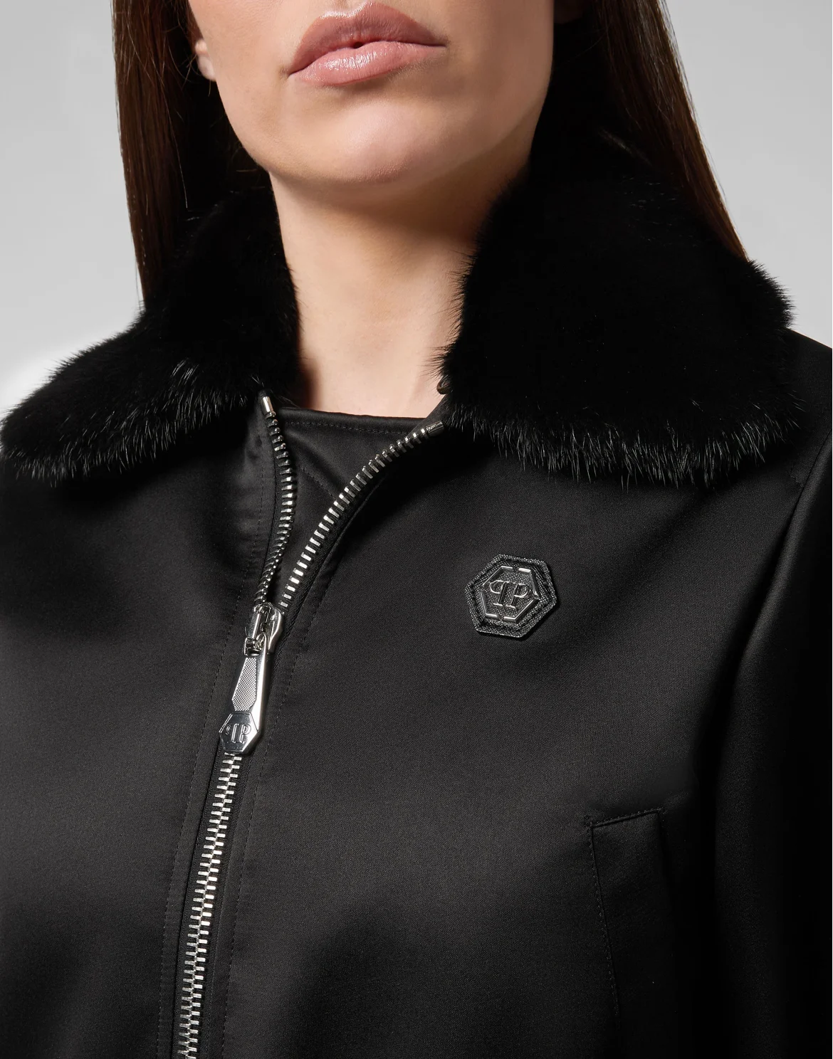 Bomber Look At Me  Skull crystal, цвет: Черный