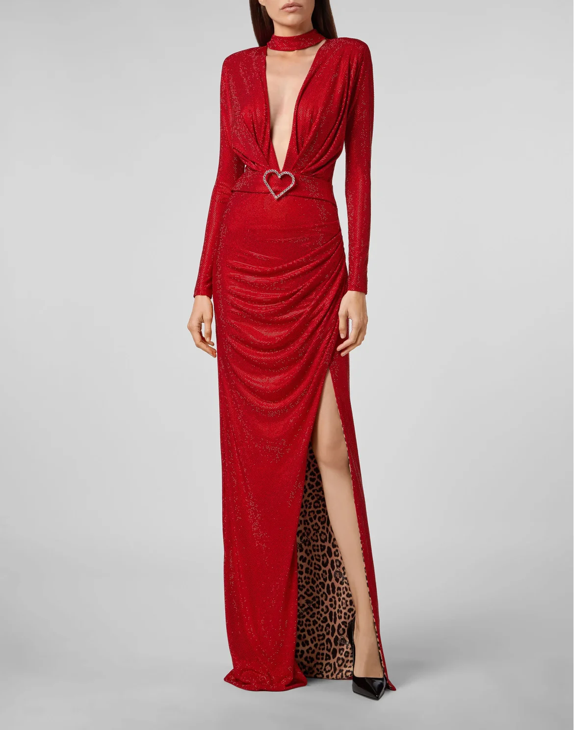 Long Dress Aphrodite Crystal, цвет: Красный