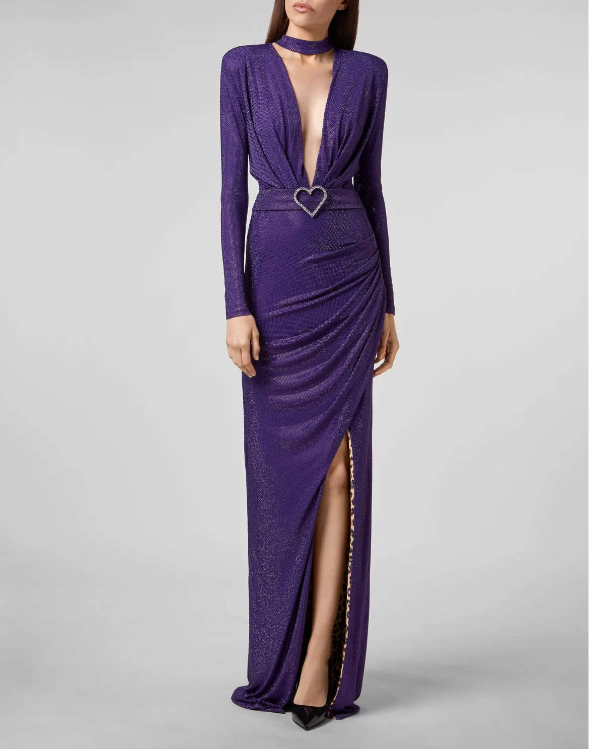 Long Dress Aphrodite Crystal, цвет: Фиолетовый