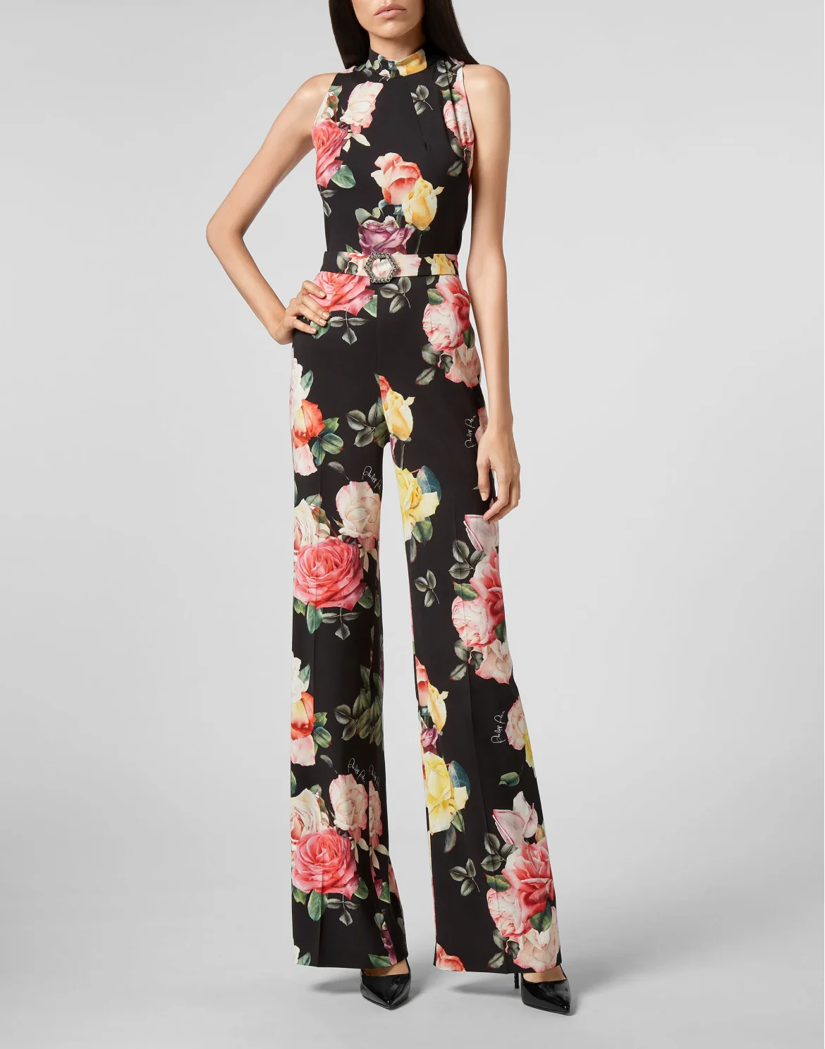 Jumpsuit Selene  Flowers, цвет: Черный