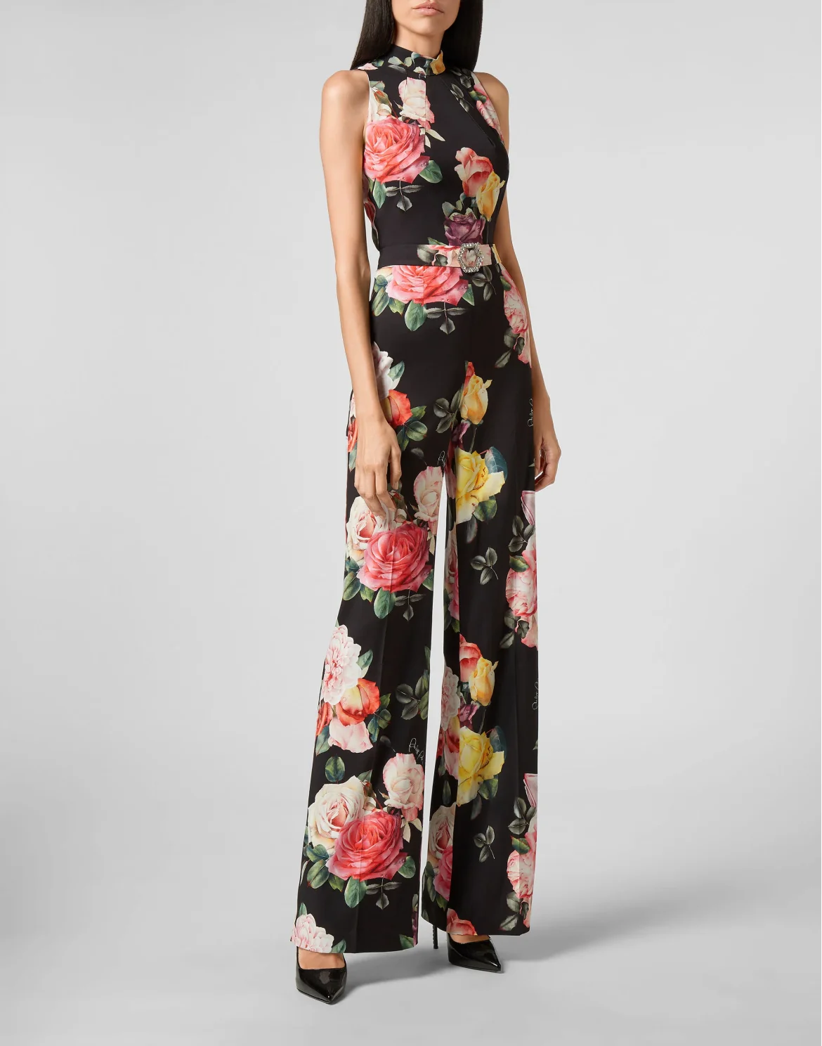 Jumpsuit Selene  Flowers, цвет: Черный