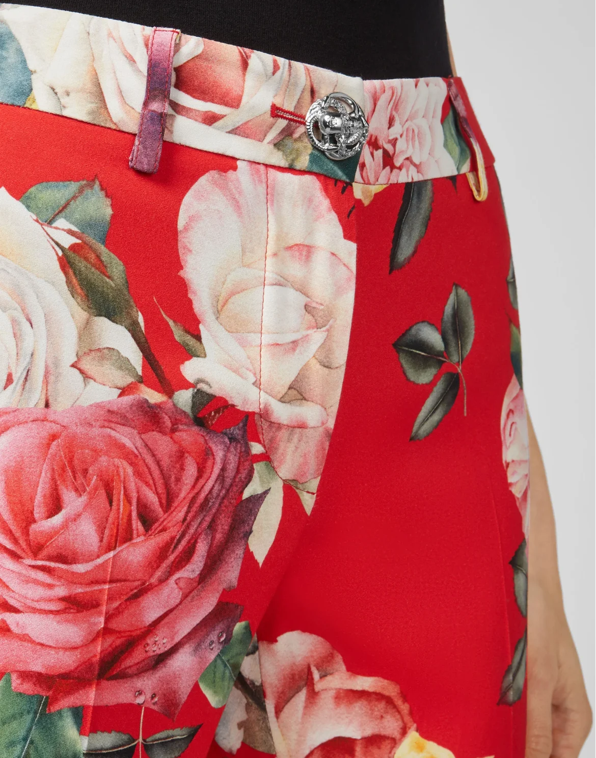 Long Trousers Regina Flowers, цвет: Красный