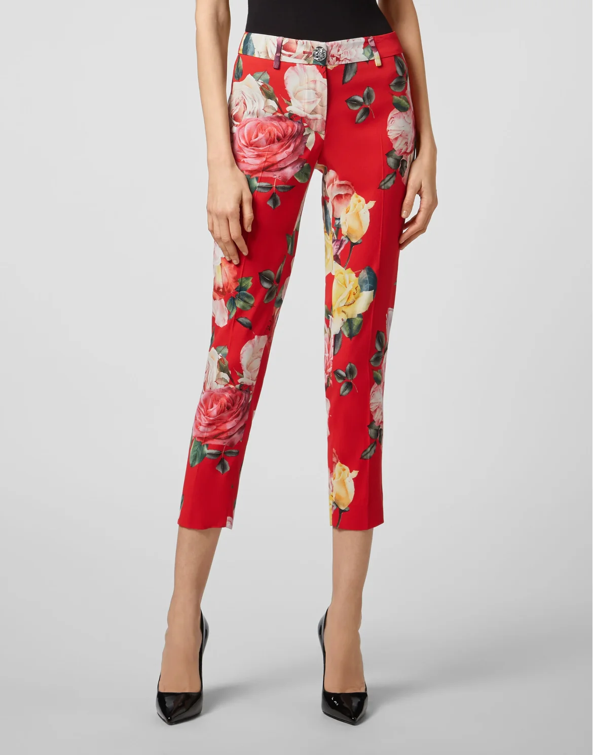 Long Trousers Regina Flowers, цвет: Красный