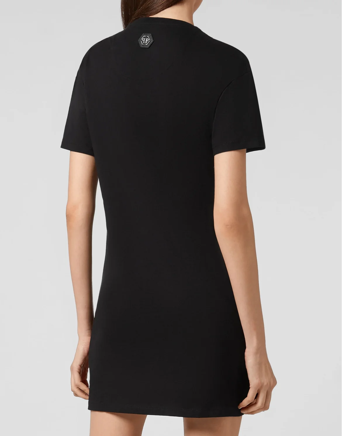 T-Shirt Short Dresses Classic Skull strass, цвет: Черный