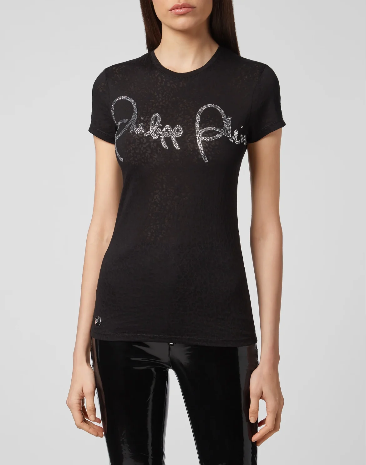 T-shirt Round Neck SS Signature, цвет: Черный