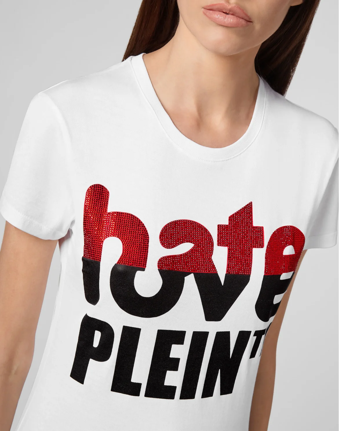 T-shirt Round Neck SS Love Plein, цвет: Белый