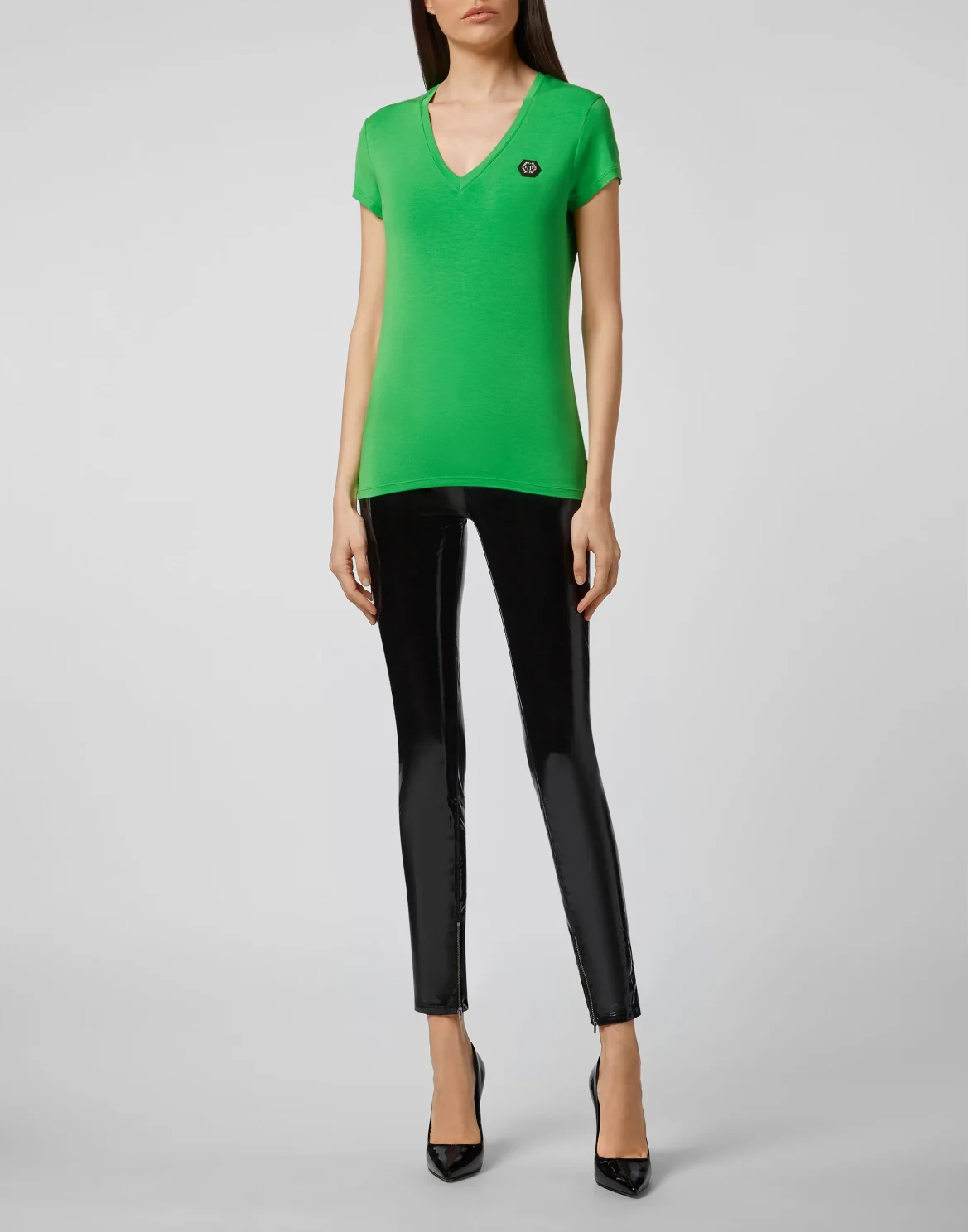 T-shirt V-Neck SS Comfort, цвет: Зеленый