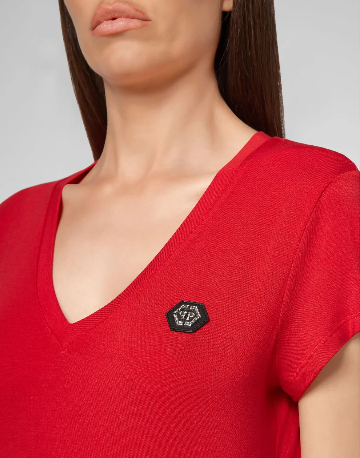 T-shirt V-Neck SS Comfort, цвет: Красный