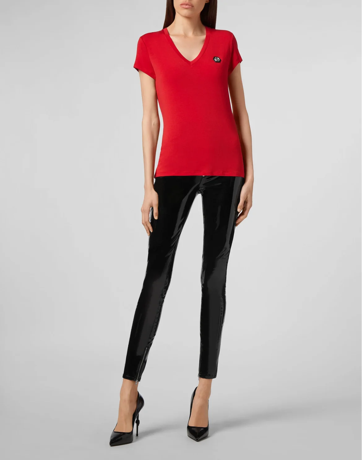 T-shirt V-Neck SS Comfort, цвет: Красный