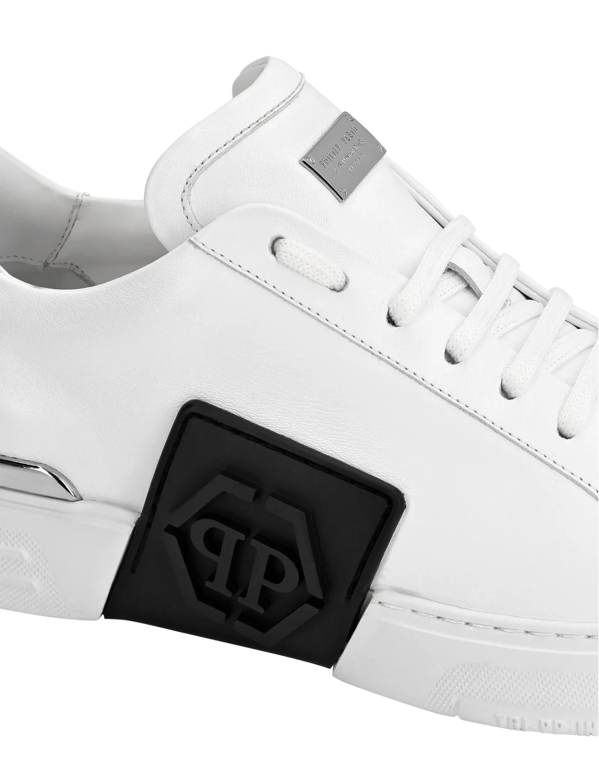 LO-TOP SNEAKERS PHANTOM KICK$ LEATHER HEXAGON, цвет: Белый