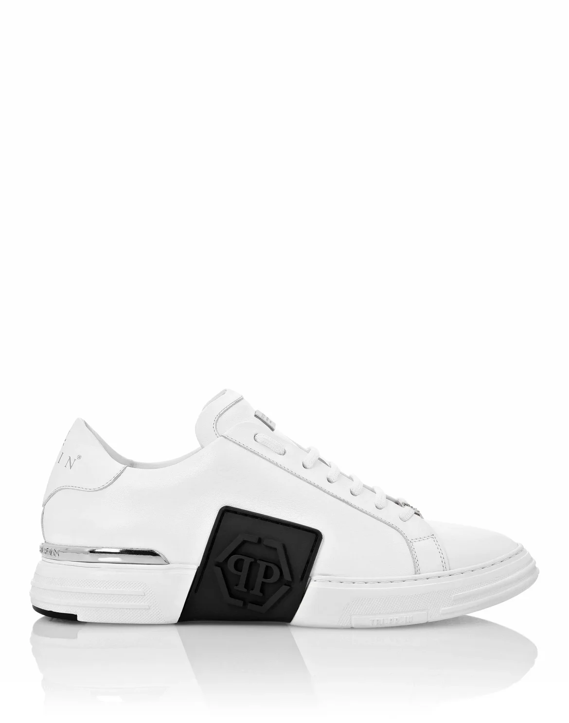 LO-TOP SNEAKERS PHANTOM KICK$ LEATHER HEXAGON, цвет: Белый
