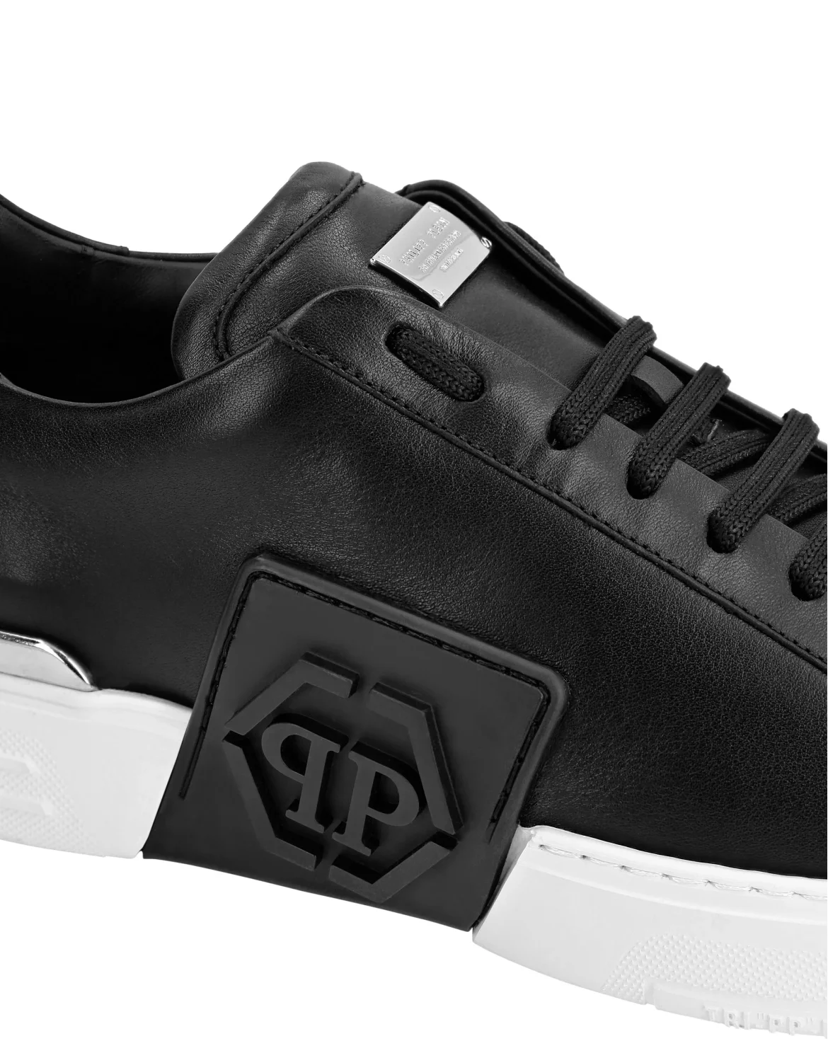 LO-TOP SNEAKERS PHANTOM KICK$ LEATHER HEXAGON, цвет: Черный