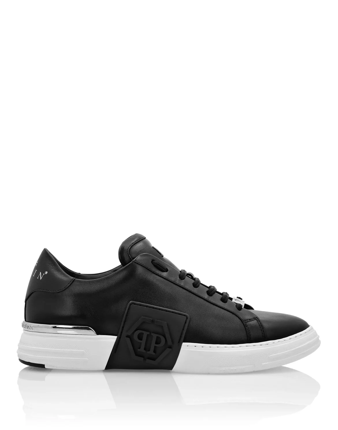 LO-TOP SNEAKERS PHANTOM KICK$ LEATHER HEXAGON, цвет: Черный