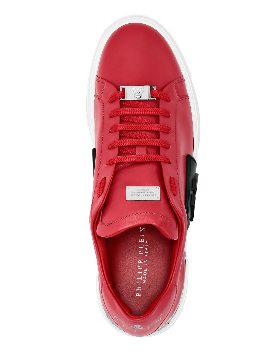 LO-TOP SNEAKERS PHANTOM KICK$ LEATHER HEXAGON, цвет: Красный