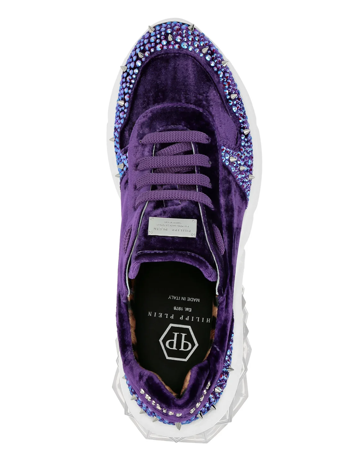 Runner velvet Studs, цвет: Фиолетовый