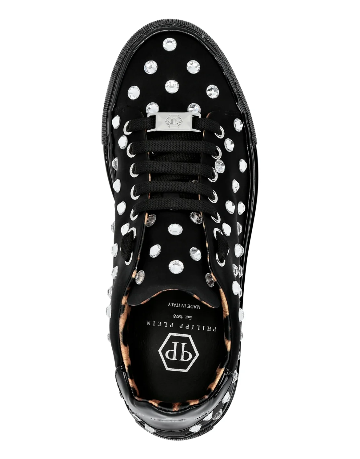 Lo-Top Sneakers stones Crystal, цвет: Черный