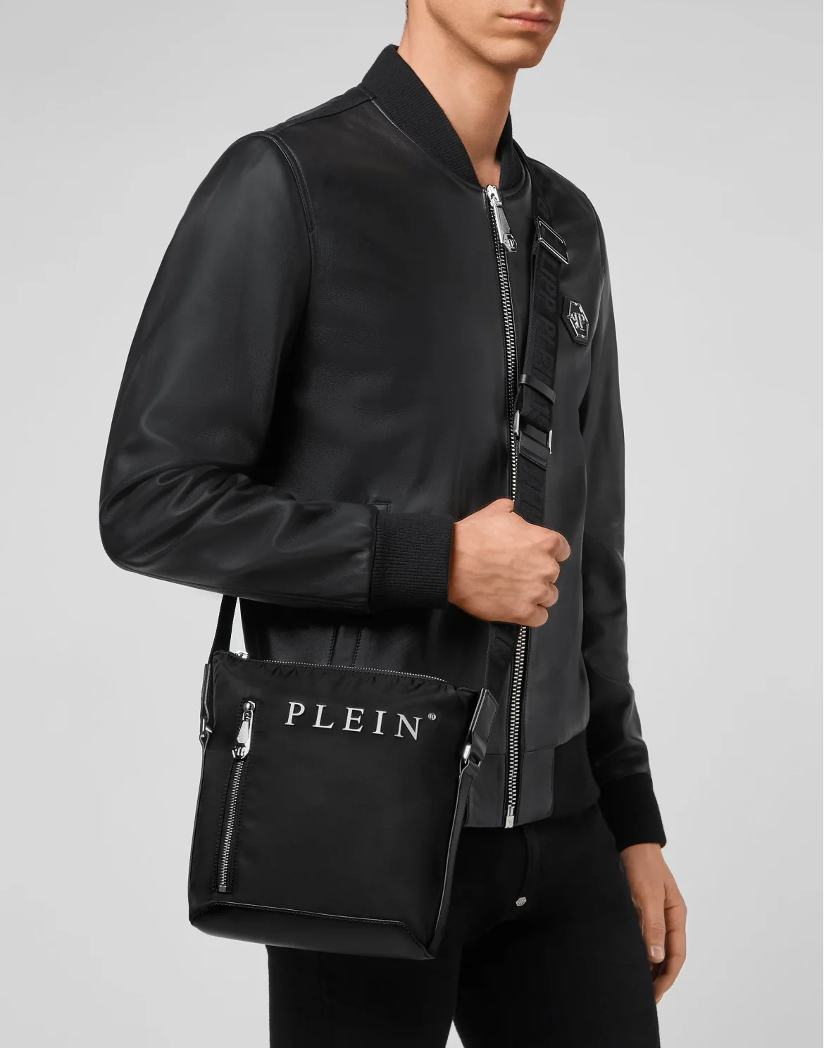 Nylon Cross body Iconic Plein, цвет: Черный