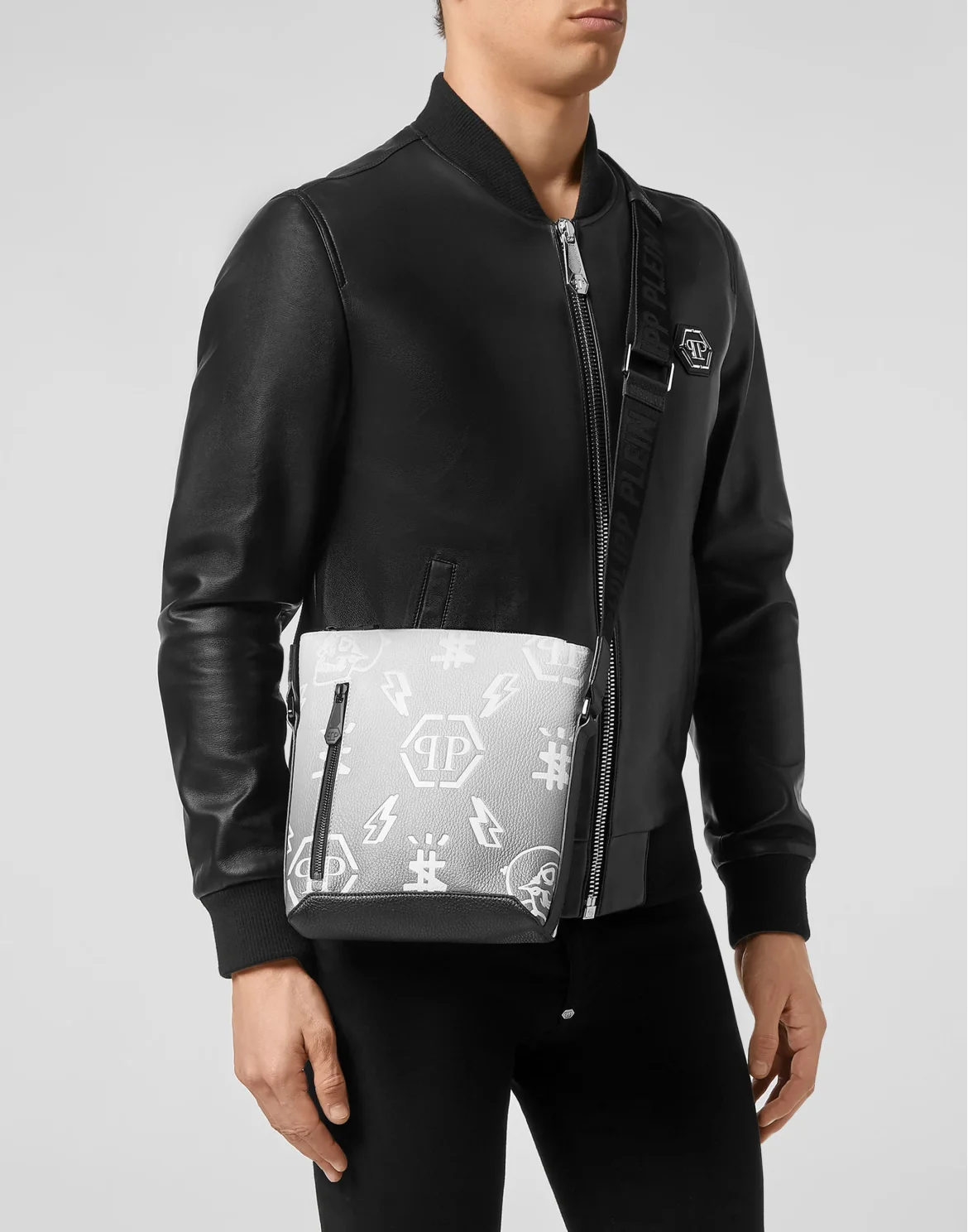 Leather Cross body Degradè print Monogram, цвет: Белый