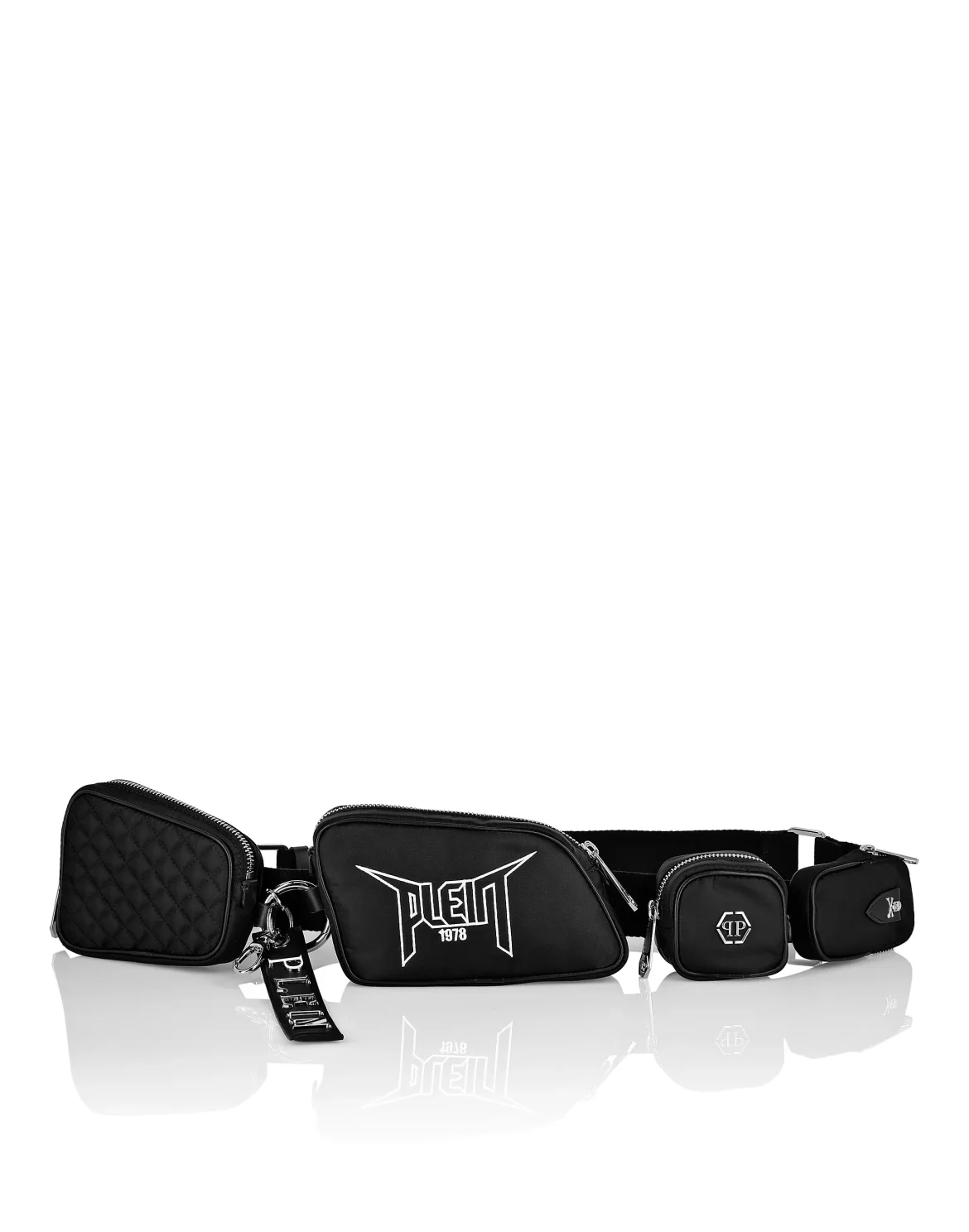 Nylon Pouch matelassè print PP1978, цвет: Черный